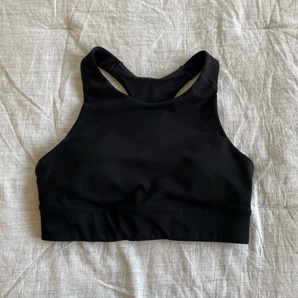 Old Navy Other - Old Navy Active High Neck Long Line Sports Bra Crop Black